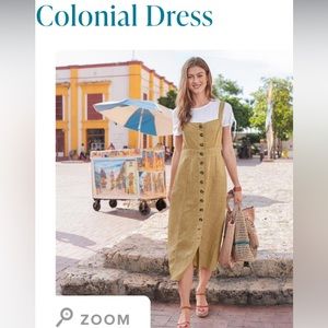NWT Colonial Dress, Gold, Size XS (0-2)